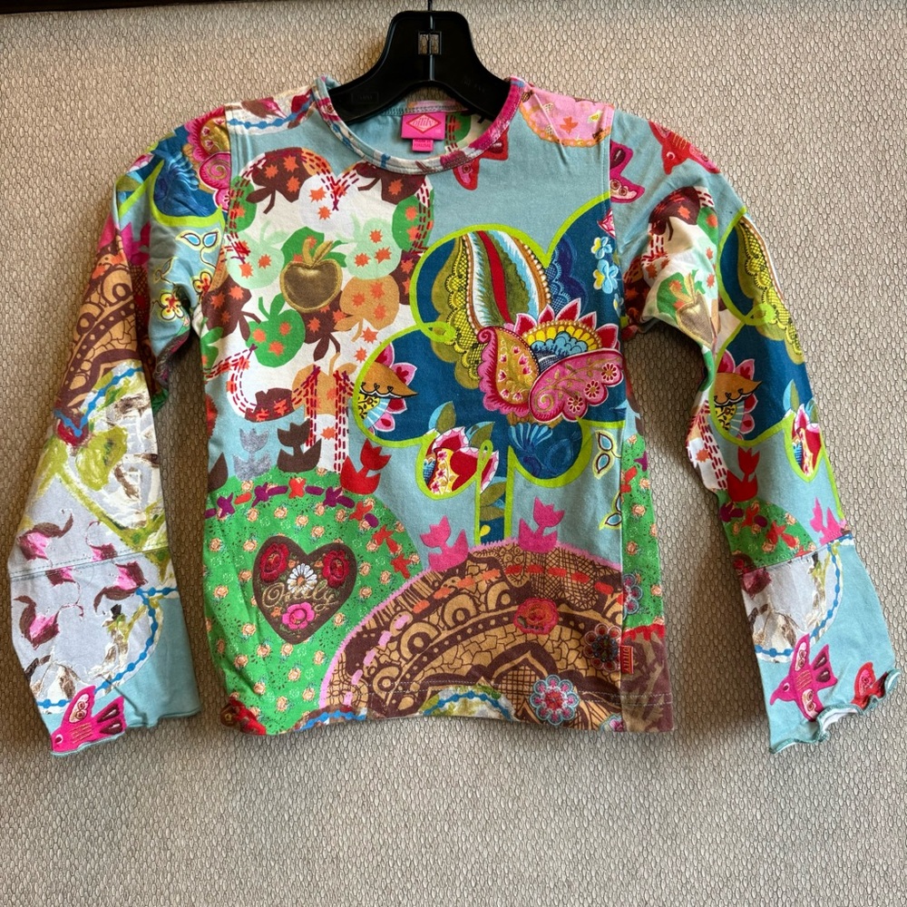 Vintage Oilily Organic Cotton Long Sleeve Shirt